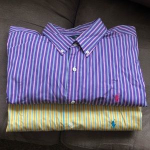 2 Polo Ralph Lauren Men’s button down shirts 👔